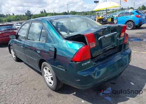2002 Honda Civic Lx from USA, damaged, VIN JHMES16592S003414